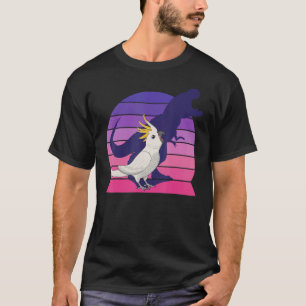 Camiseta Retro Papagaio I Tyrannosaurus Rex I Gritando Cock