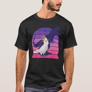 Camiseta Retro Papagaio I Tyrannosaurus Rex I Gritando Cock