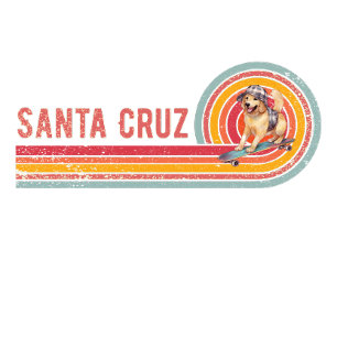 Camiseta Retro Papais noeis Cruz Retriever Ouro Skateboard