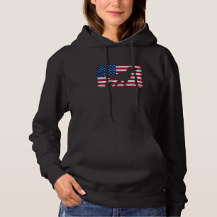 Camiseta Retro Papillon Dog 4 de julho American Flag Pa