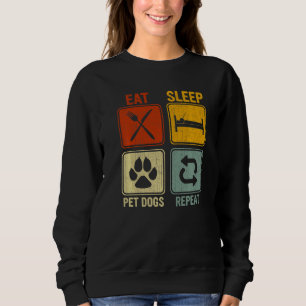 Camiseta Retro Para Cachorro Comer Cães Repetidamente
