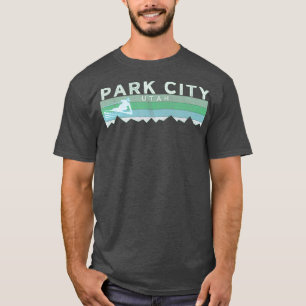Camiseta Retro Park City Utah Esqui em Descanso