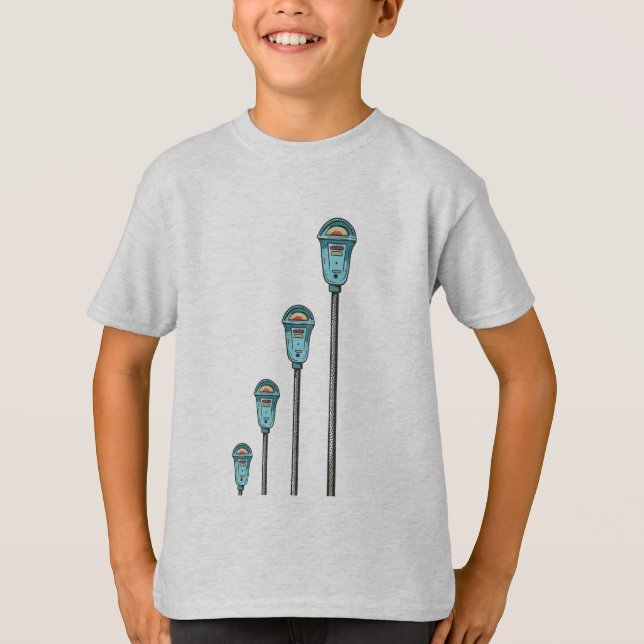 Camiseta Retro parking meter (Frente)