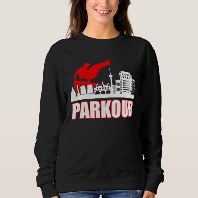 Camiseta Retro Parkour Sport Climbing Bouldering Parkour (Frente)