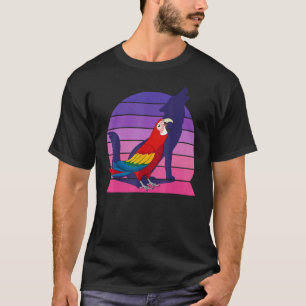 Camiseta Retro Parrot I Howling Wolf I Gritando Mães De Esc