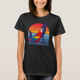 Camiseta Retro Parrot I Howling Wolf I Gritando Mães De Esc