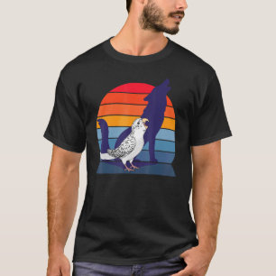 Camiseta Retro Parrot I Howling Wolf I Gritando White Budg