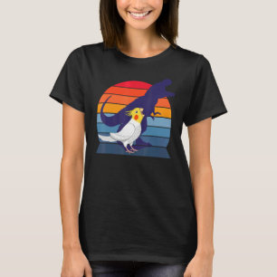 Camiseta Retro Parrot Tyrannosaurus Rex I Gritando Lutino