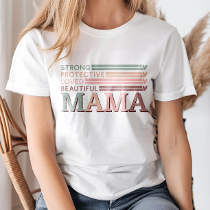 Camiseta Retro Pastel Belo Afirmação da Mãe Mamã