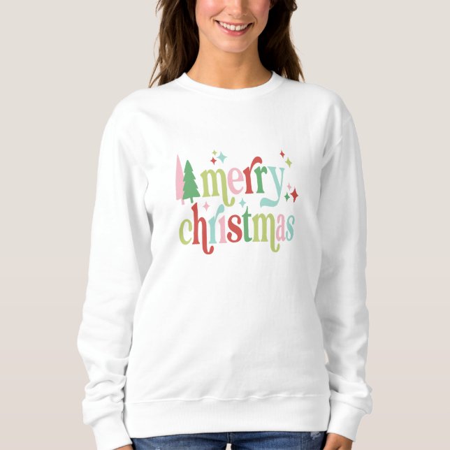 Camiseta Retro Pastel Feliz Natal (Frente)