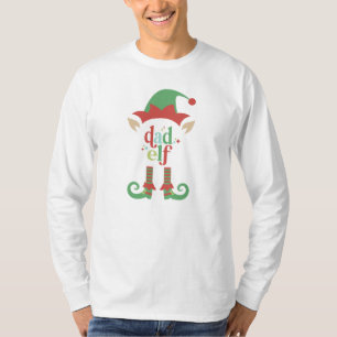 Camiseta Retro Pastel Natal   Elf Pai   Família