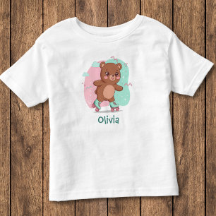 Camiseta Retro Patins Bebê Urso