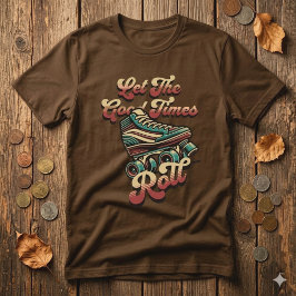 Camiseta Retro Patins de Roda 80s