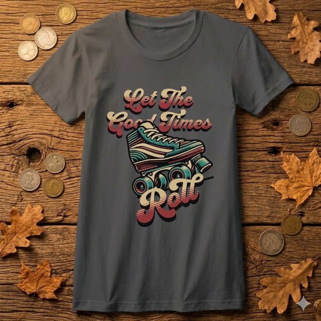 Camiseta Retro Patins de Roda 80s (Criador carregado)