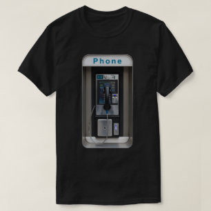 Camiseta Retro Payphone Design, Vintage Telephone Booth Art