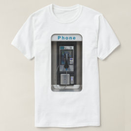 Camiseta Retro Payphone Design, Vintage Telephone Booth Art