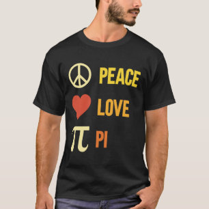 Camiseta Retro Peace Love Pi 3.14 Happy Pi Day Math Pun Pi