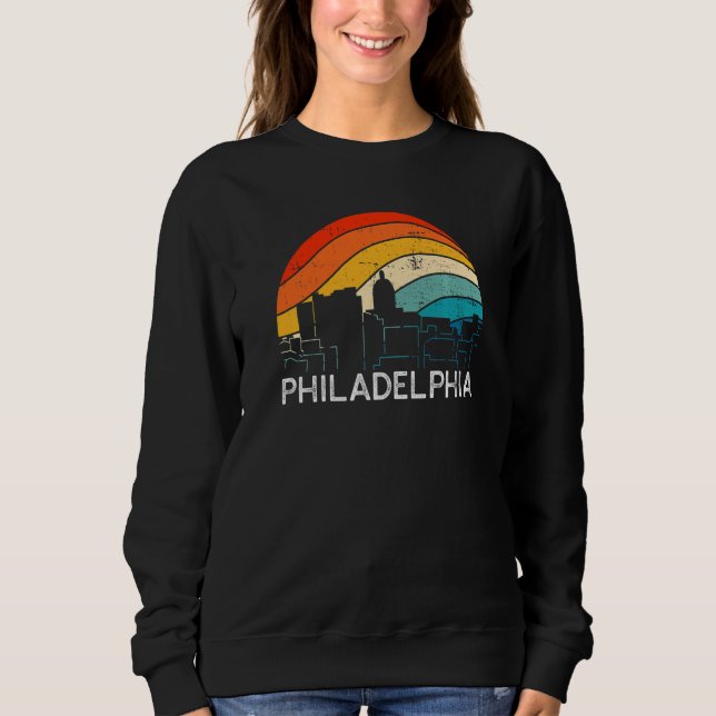 Camiseta Retro Pennsylvania Philadelphia Skyline Vintage Ur (Frente)