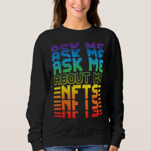 Camiseta Retro Pergunte-Me Sobre Meu Nfts Engraçado Nft Cry