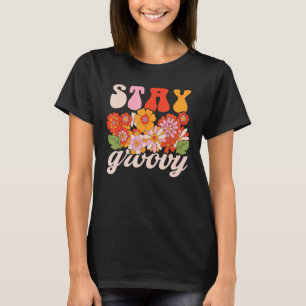 Camiseta Retro Permanência Groovy Wildflower Hippie Mente P