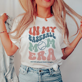 Camiseta Retro Personalizado "Na Minha Era Da Mãe Do Baseba