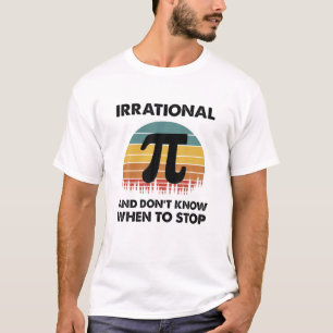 Camiseta Retro Pi Day Número Irracional Mat Estudante