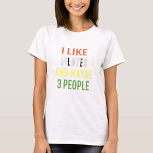Camiseta Retro Pilates Design I Like Pilates And Maybe 3 Pe