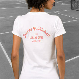 Camiseta Retro Pink Après Pickle Ball Social Club White