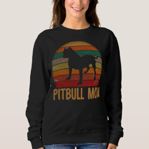 Camiseta Retro Pitbull Mãe Cachorro Pet Mãe Pet Mãe Pit Mãe