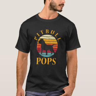 Camiseta Retro Pitbull Pop Touro Touro Pai Pittie Cão Pai