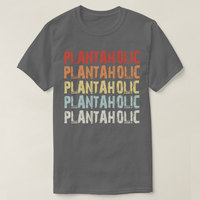 Camiseta Retro Plantaholic (Frente do Design)