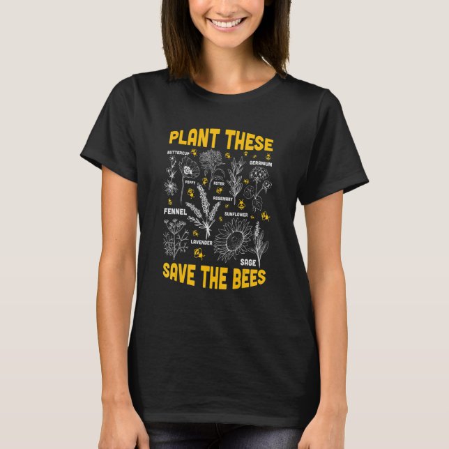 Camiseta Retrô Plante Essas Árvores Abejamento Salvamento D (Frente)