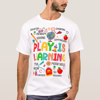Camiseta Retro Play é Equipe de Professores de Jardim de In