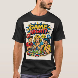 Camiseta Retro Pop Art Board Game Friends