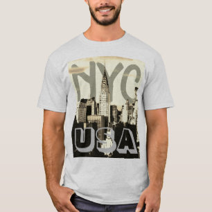 Camiseta Retro Pop Art Comic Nova Iorque NYC EUA