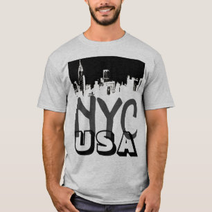 Camiseta Retro Pop Art Comic Nova Iorque NYC EUA
