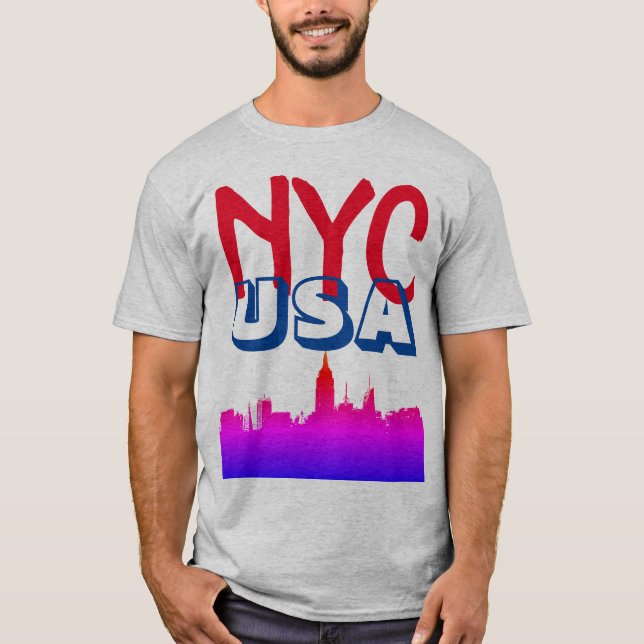 Camiseta Retro Pop Art Comic Nova Iorque NYC EUA (Frente)