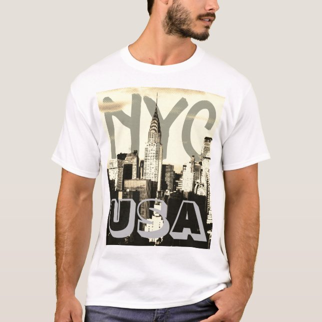 Camiseta Retro Pop Art Comic Nova Iorque NYC EUA (Frente)