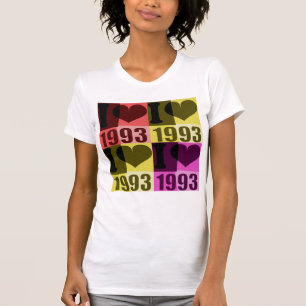Camiseta Retro Pop Art - Eu amo 1993