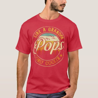 Camiseta Retro Pop Like A Grandpa Only Cooler Retro Father'