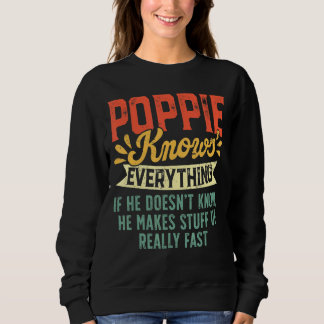 Camiseta Retro Poppie sabe tudo o que os homens Dia de os p