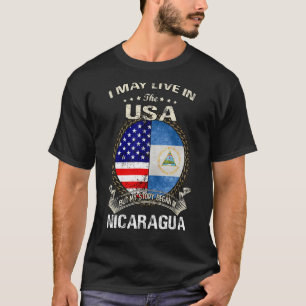 Camiseta Retro Posso Viver Nos Eua Mas Minha História Começ