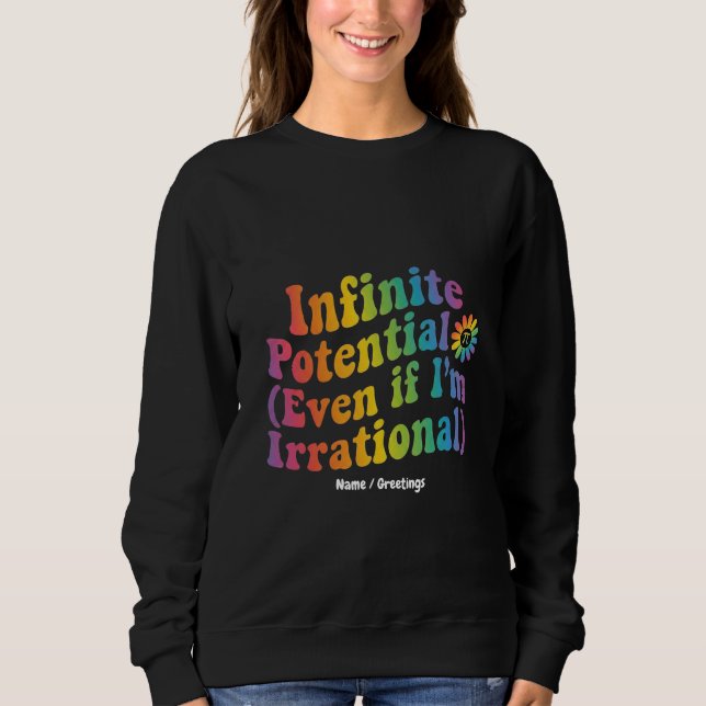Camiseta Retro Potencial Infinito Dia do Pi Irracional Mate (Frente)