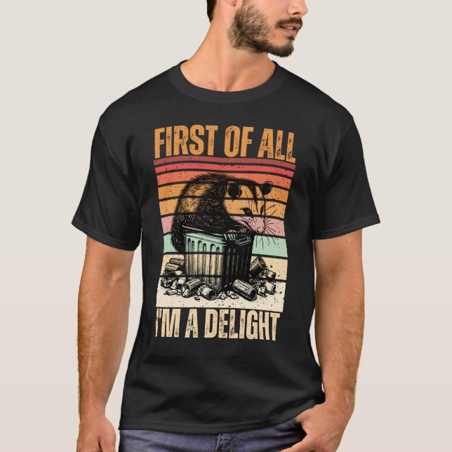 Camiseta Retro 'Primeiro de tudo, sou um delicioso' (Frente)