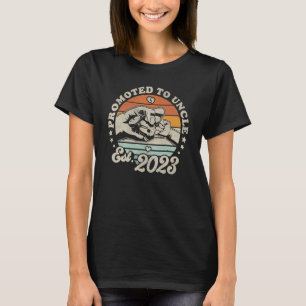Camiseta Retro promovido ao tio 2023 pelo novo tio Baby Pr