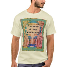 Camiseta retrô psicodélico misterioso do Universo
