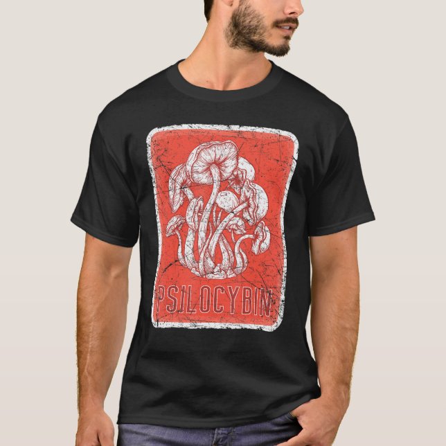 Camiseta Retro Psilocybin Research Team Psychedelic Magic M (Frente)