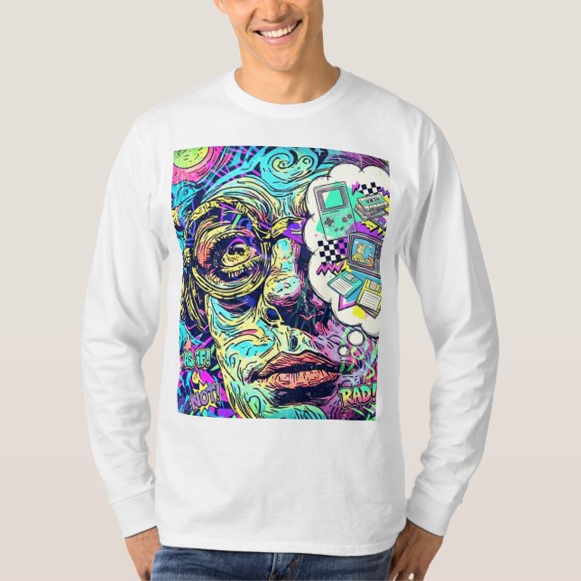 Camiseta Retro Psychedelic Statement Shirt (Frente)
