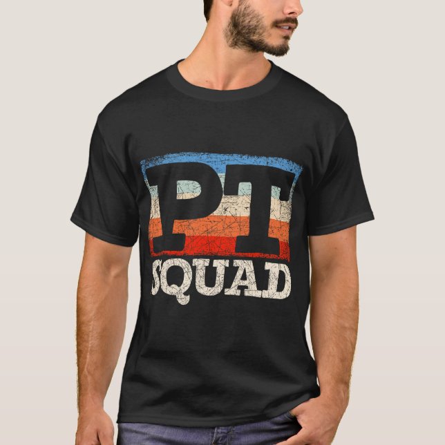 Camiseta Retro PT Squad Physiotherapy Physical Therapy (Frente)