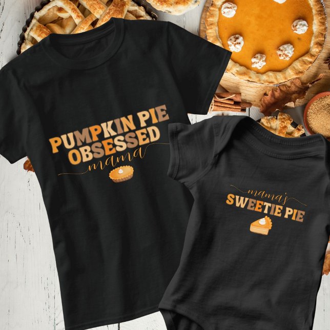 Camiseta Retro Pumpkin Pie Obsessão Mama Ação de Graças (Criador carregado)